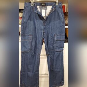 Banana Republic High-Rise Barrel Cargo Jean